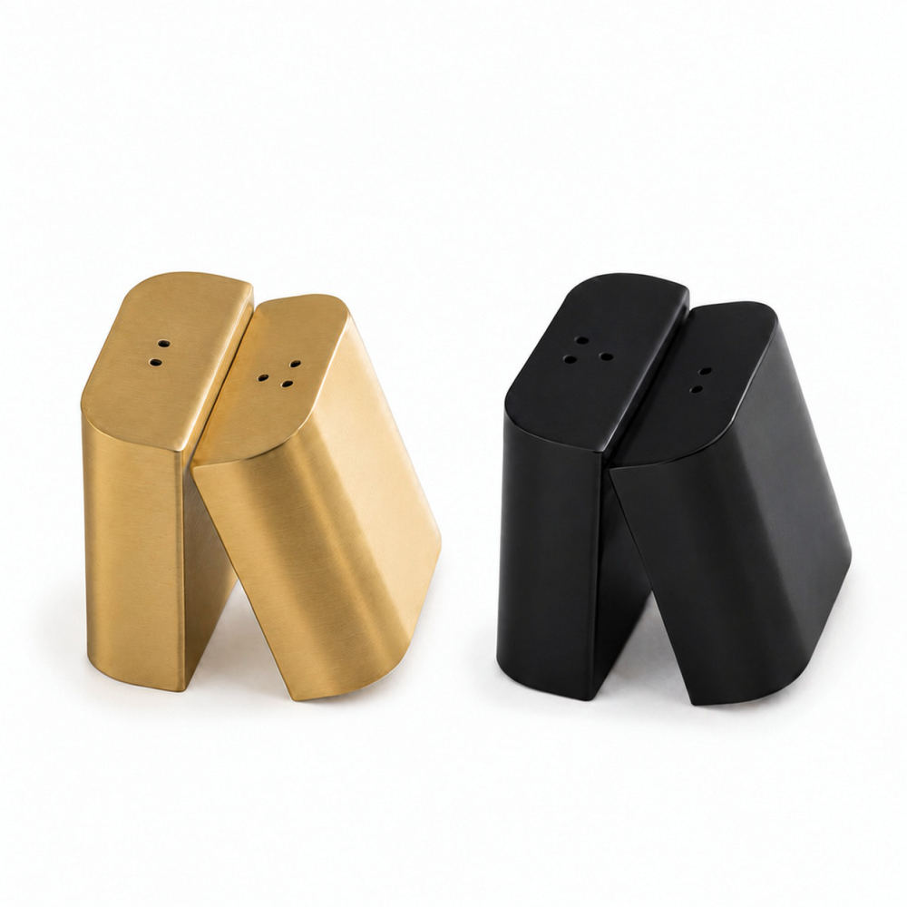 Kitchen Gadgets Gold - موزع فلفل من الفولاذ المقاوم للصدأ