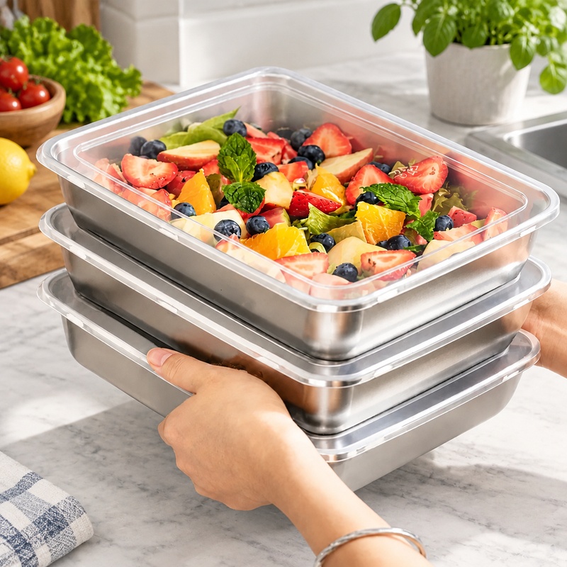 Kitchen Gadgets Organizer - مجموعة من 3 علب تخزين طعام
