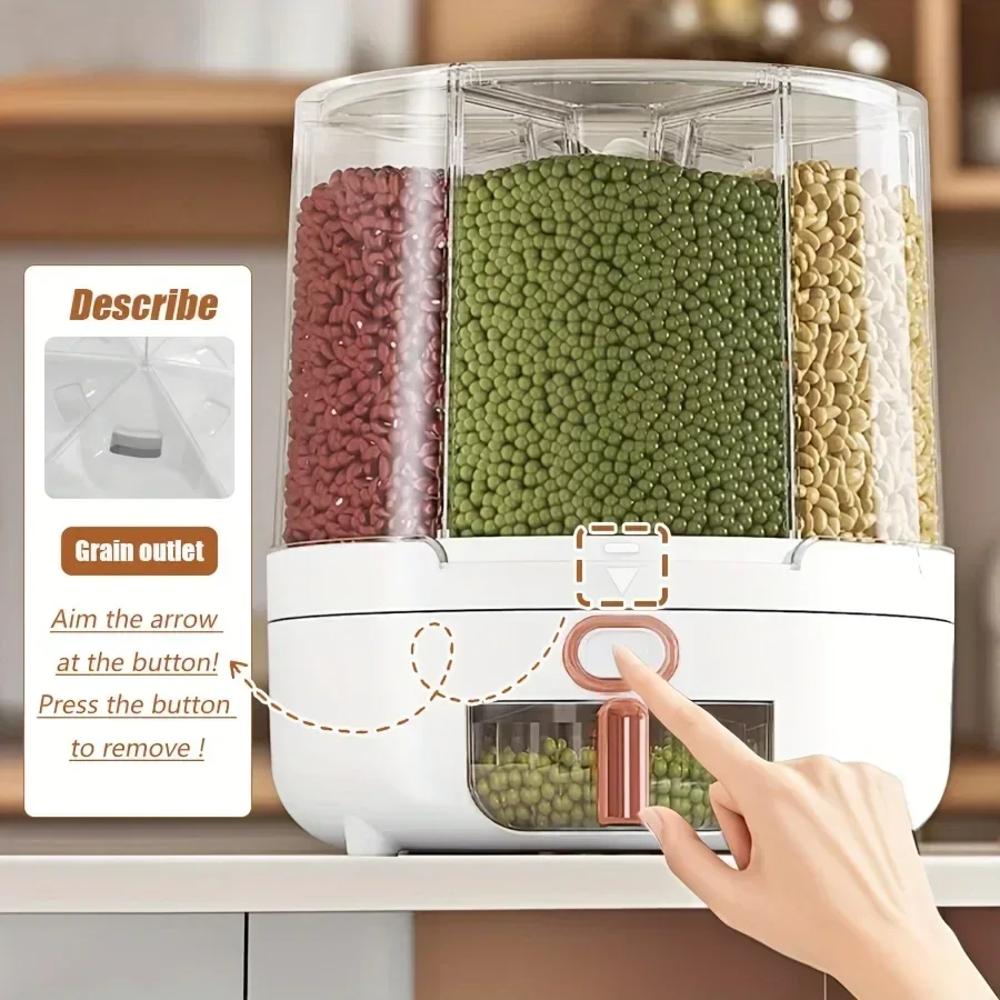 6 مقصورة 360 °   حاوية تخزين ط - مراجعة Kitchen Gadgets Organizer وسعره