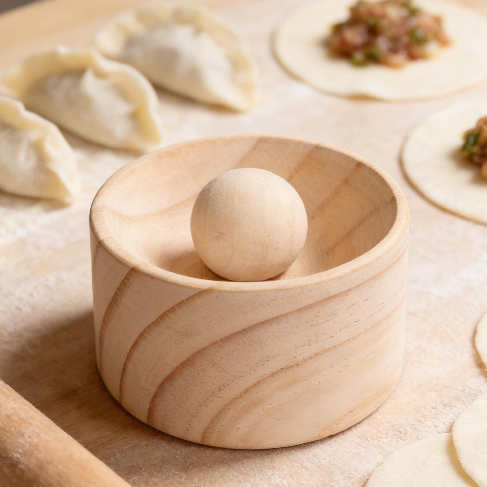 قالب ضغط خشبي يدوي لصنع عجينة  - مراجعة Kitchen Gadgets Dumpling Maker وسعره